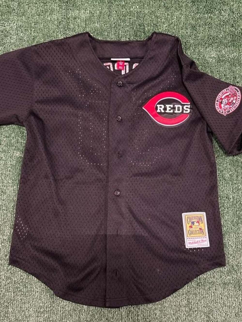 Youth Mitchell & Ness Ken Griffey Jr. #30 Cincinnati Reds 2000 Jersey